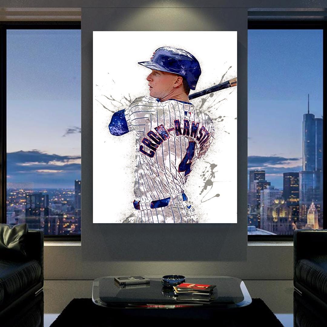 Pete Crow-Armstrong Chicago Cubs Art: Gallery Canvas or Museum Poster