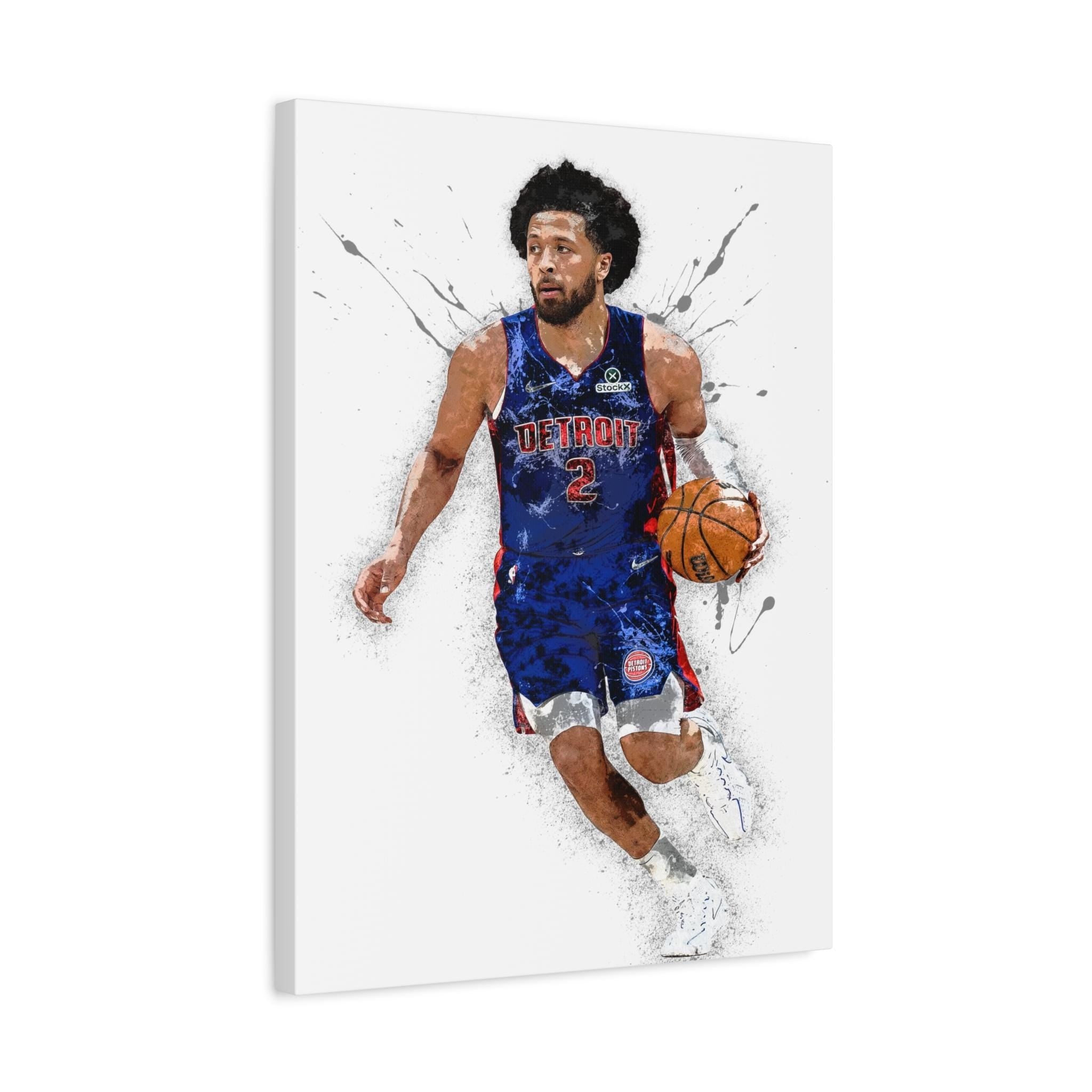 Cade Cunningham Poster, Detroit Pistons, Gallery Canvas Wrap or Museum-Quality Poster, Fine Art, Man Cave, Kids room, Dorm Room