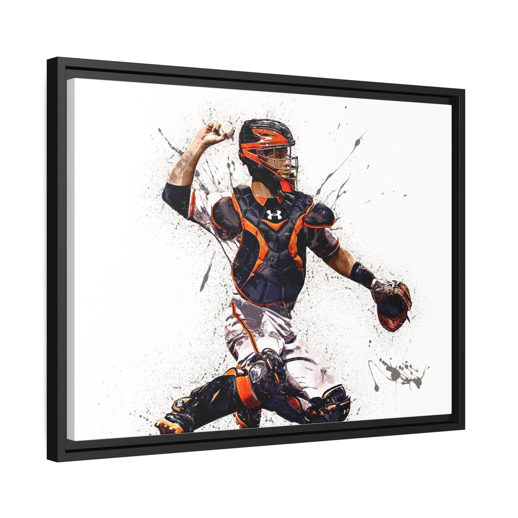 Buster Posey Poster, San Francisco Giants, Gallery Canvas Wrap or Museum-Quality Poster, Fine Art, Man Cave, Kids room, Dorm Room, Kids Room