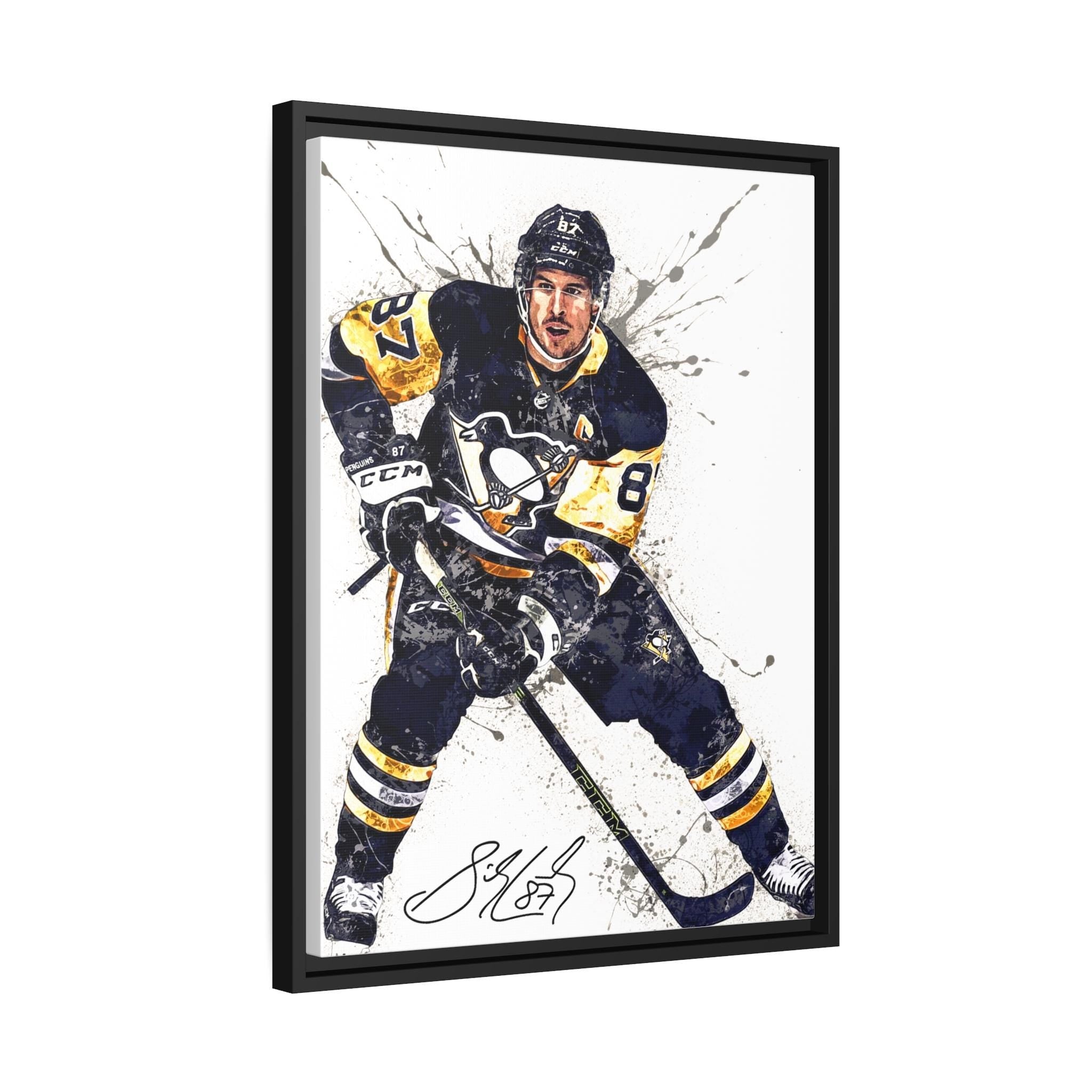 Sidney Crosby Poster, Canvas Print: Pittsburgh Penguins Wall Art