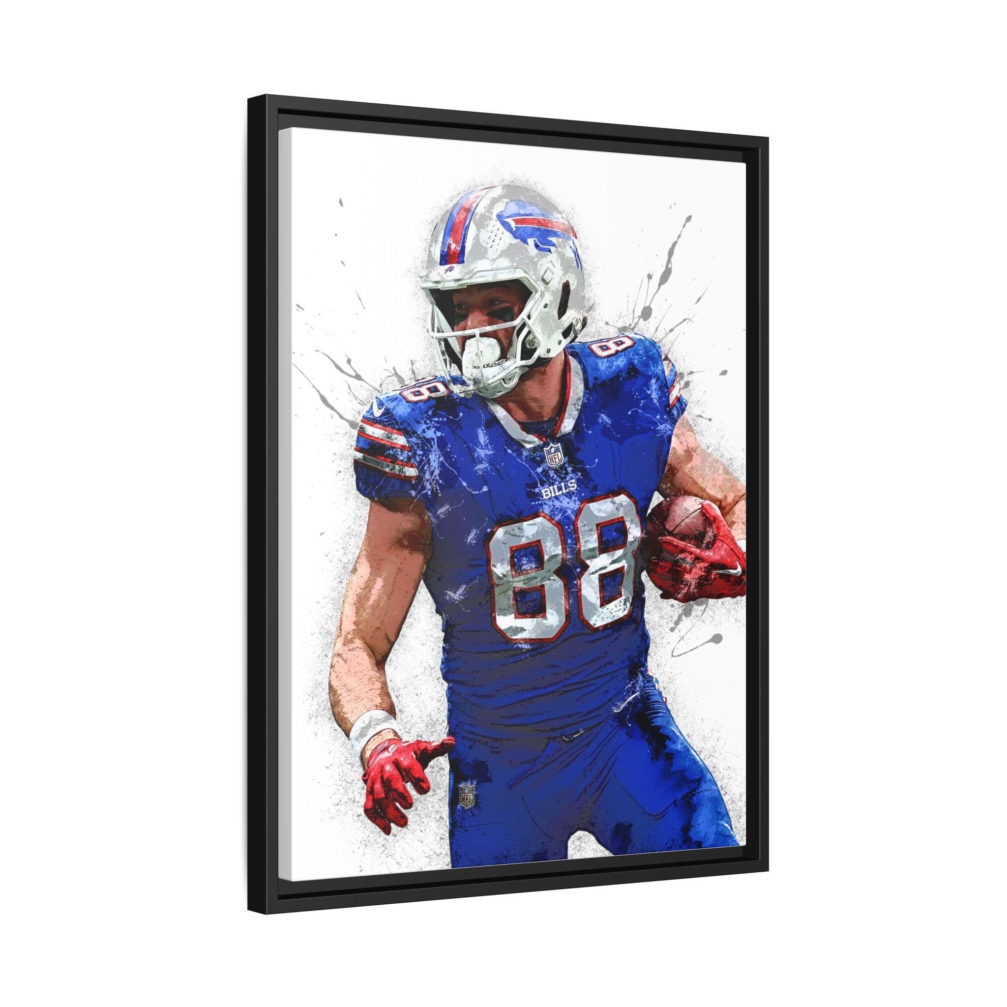 Dawson Knox Buffalo Bills Poster: Gallery Canvas Wrap, Man Cave Decor