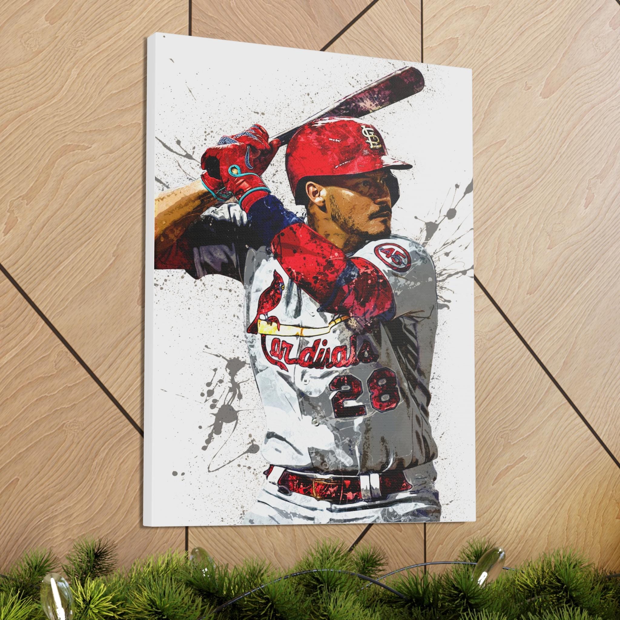 Nolan Arenado Poster, St. Louis Cardinals, Gallery Canvas Wrap or Museum-Quality Poster, Man Cave, Kids room, Dorm Room, Kids Room