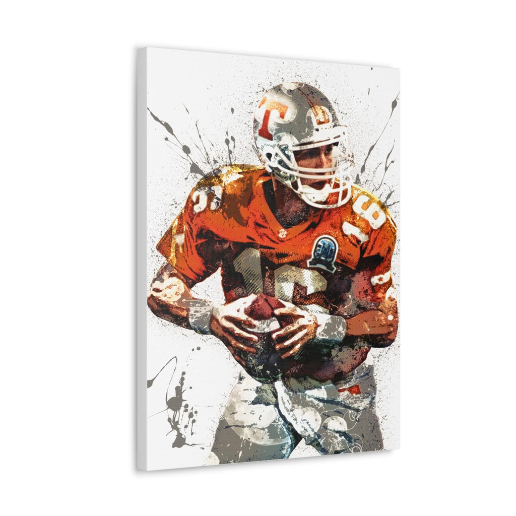 Peyton Manning Poster, Tennessee, Gallery Canvas Wrap or Museum-Quality Poster, Fine Art, Man Cave, Kids room