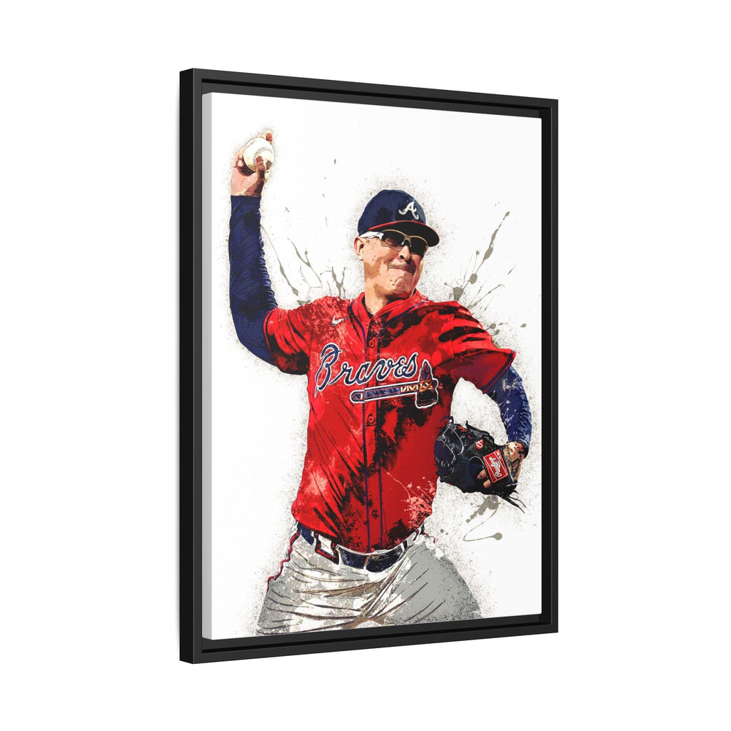 Jesse Chavez, Atlanta Braves, Canvas Wrap or Museum-Quality Poster, Fine Art, Wall Decor for Man Cave, Kids room, Dorm Room