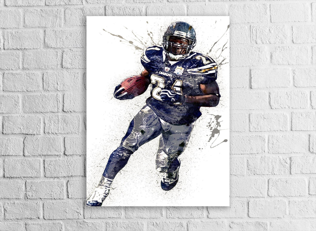 LaDainian Tomlinson Poster: Los Angeles Chargers Fine Art