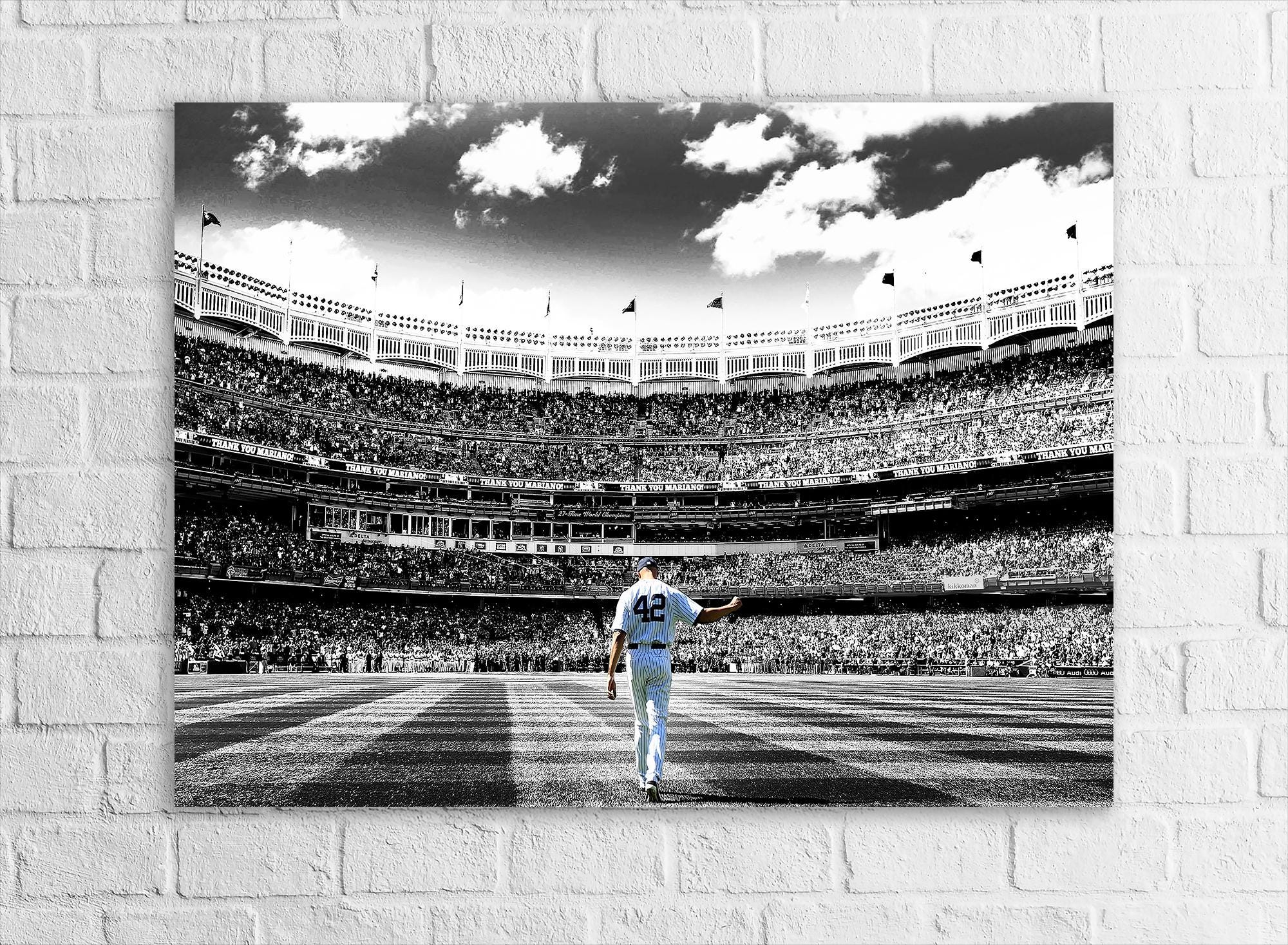 Mariano Rivera NY Yankees Art: Baseball Canvas Wrap or Fine Art Poster