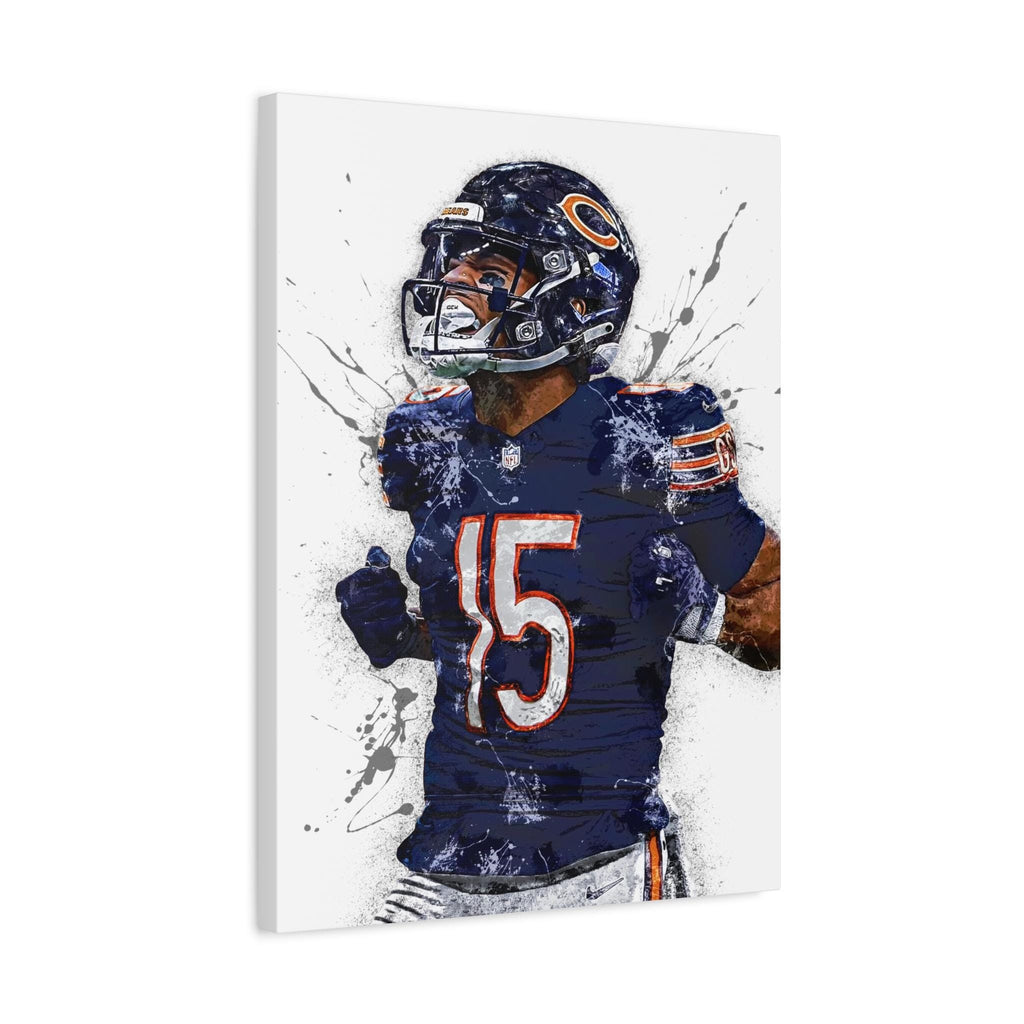 Rome Odunz Poster, Chicago Bears, Gallery Canvas Wrap or Museum-Quality Poster, Fine Art, Wall Decor for Man Cave, Kids room