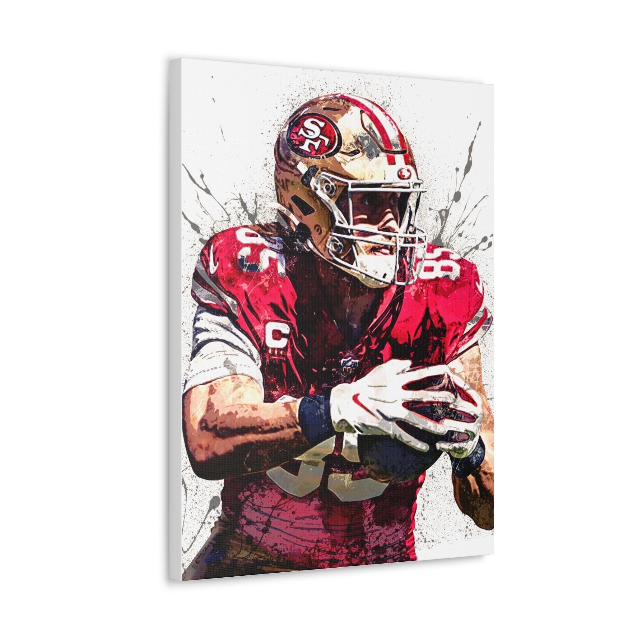 George Kittle Poster: San Francisco 49ers Fine Art - Man Cave Decor
