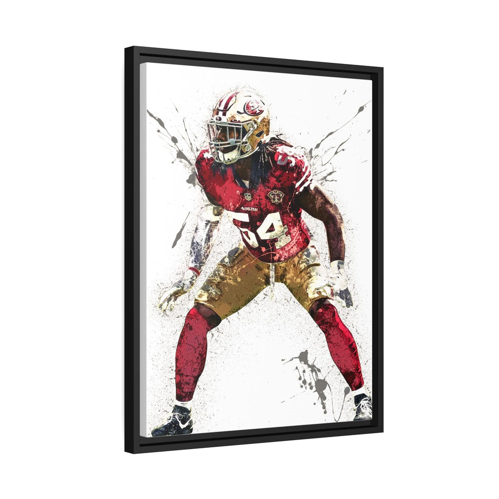 Fred Warner, San Francisco 49ers, Gallery Canvas Wrap or Museum-Quality Poster, Fine Art, Wall Decor for Man Cave, Kids room, Dorm