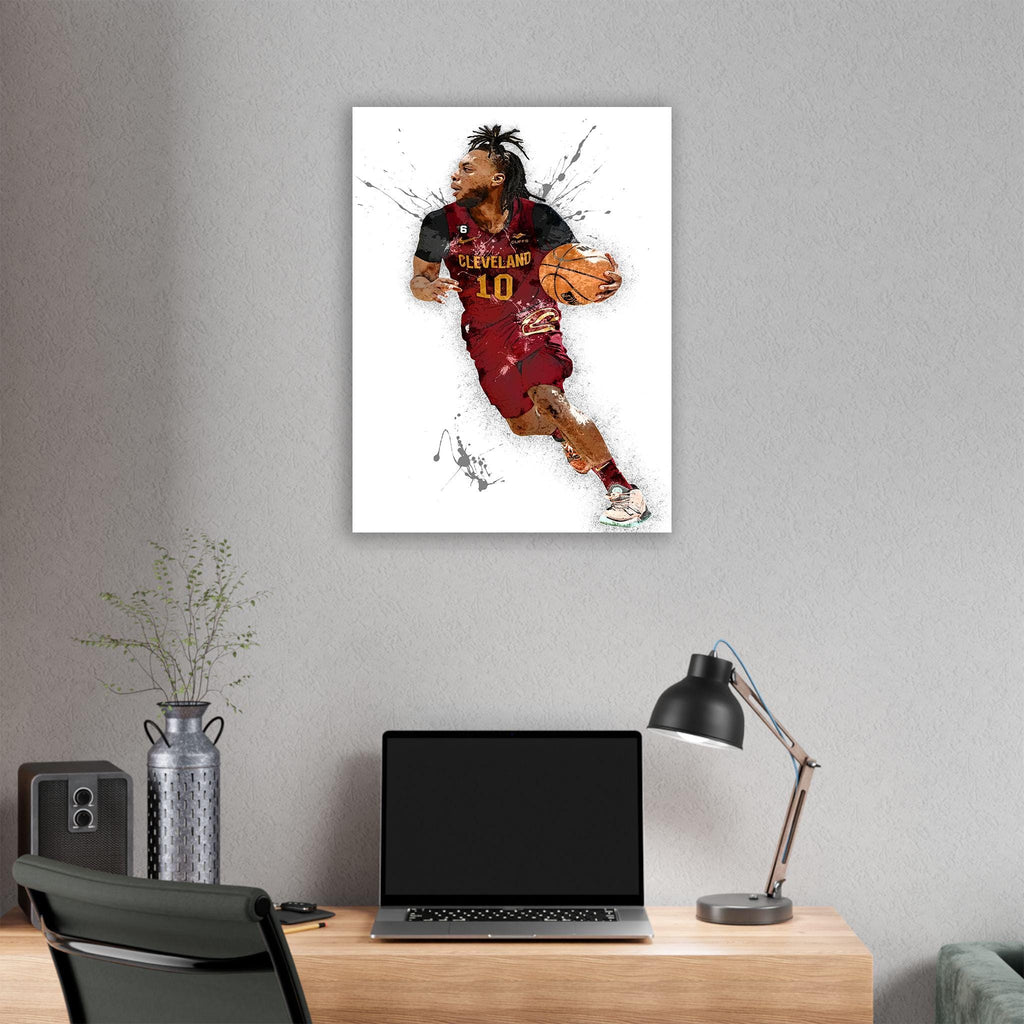 Darius Garland Poster, Cleveland Cavaliers, Gallery Canvas Wrap or Premium Poster, Fine Art Quality, Man Cave, Kids room, Dorm Room