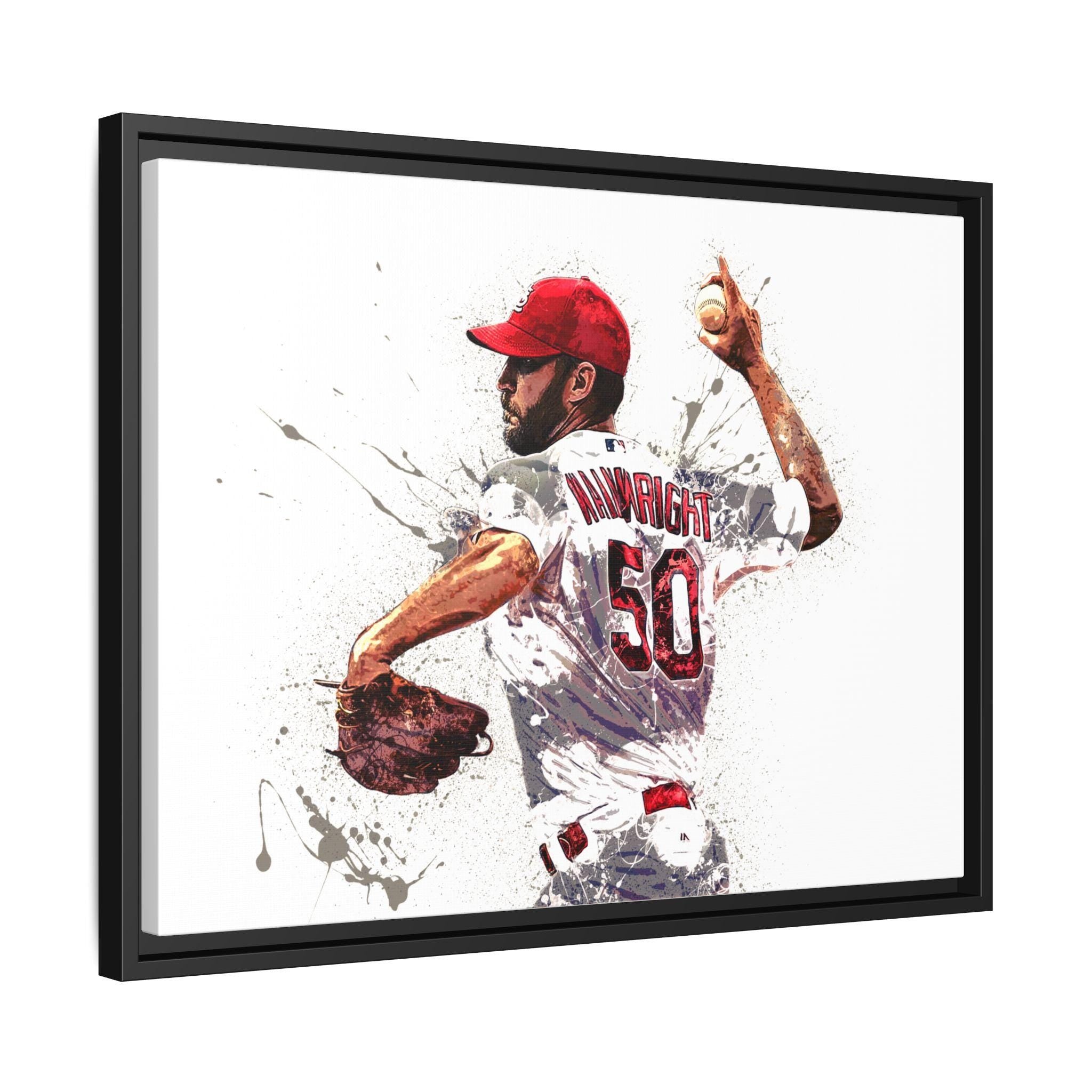 Adam Wainwright Poster, St. Louis Cardinals, Gallery Canvas Wrap or Museum-Quality Poster, Man Cave, Kids room, Dorm Room, Kids Room