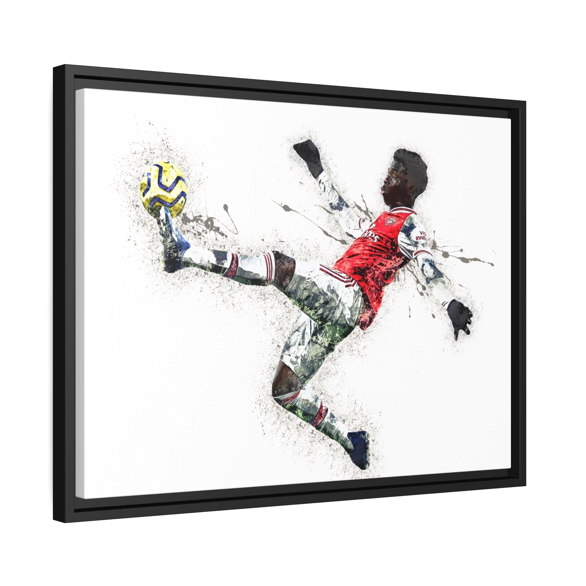 Bukayo Saka Poster Print: Soccer Fine Art, Man Cave Decor