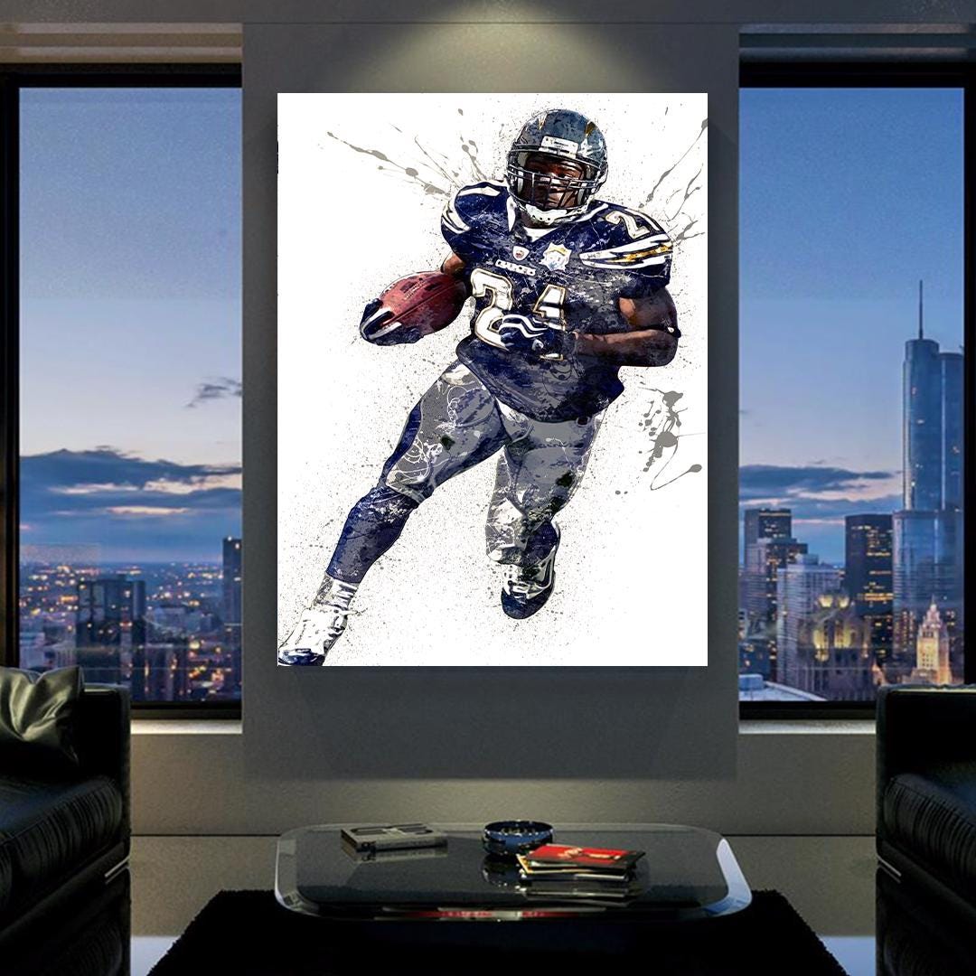 LaDainian Tomlinson Poster: Los Angeles Chargers Fine Art