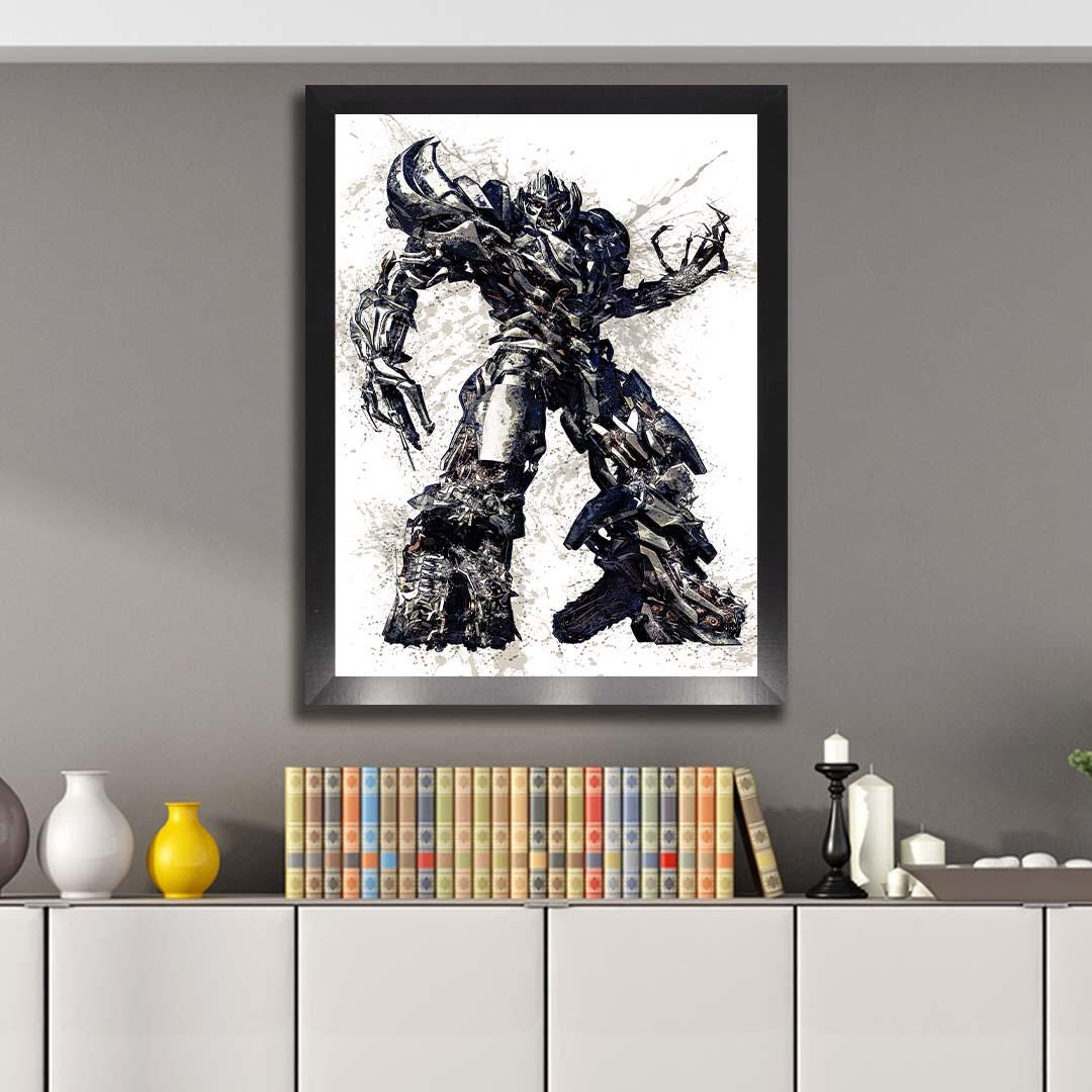 Megatron Poster, Transformers, Gallery Canvas Wrap or Museum-Quality Poster Print, Fine Art, Man Cave, Office or Kids Room