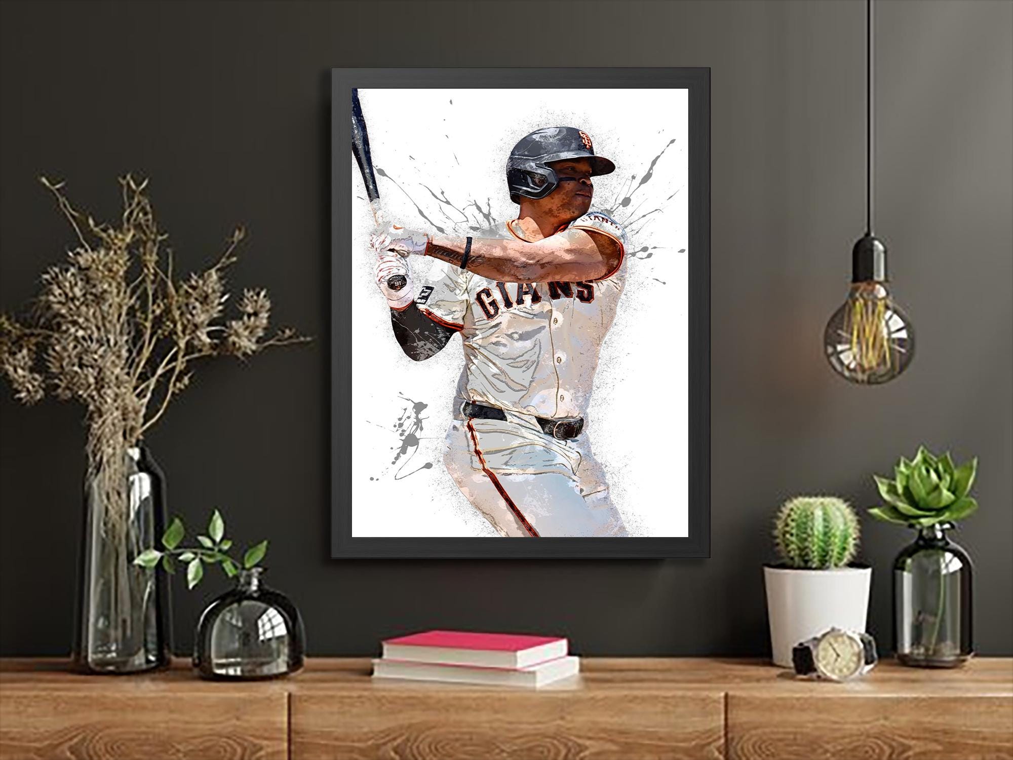 Rafael Devers Poster: Boston Red Sox Gallery Canvas Art, Man Cave Decor