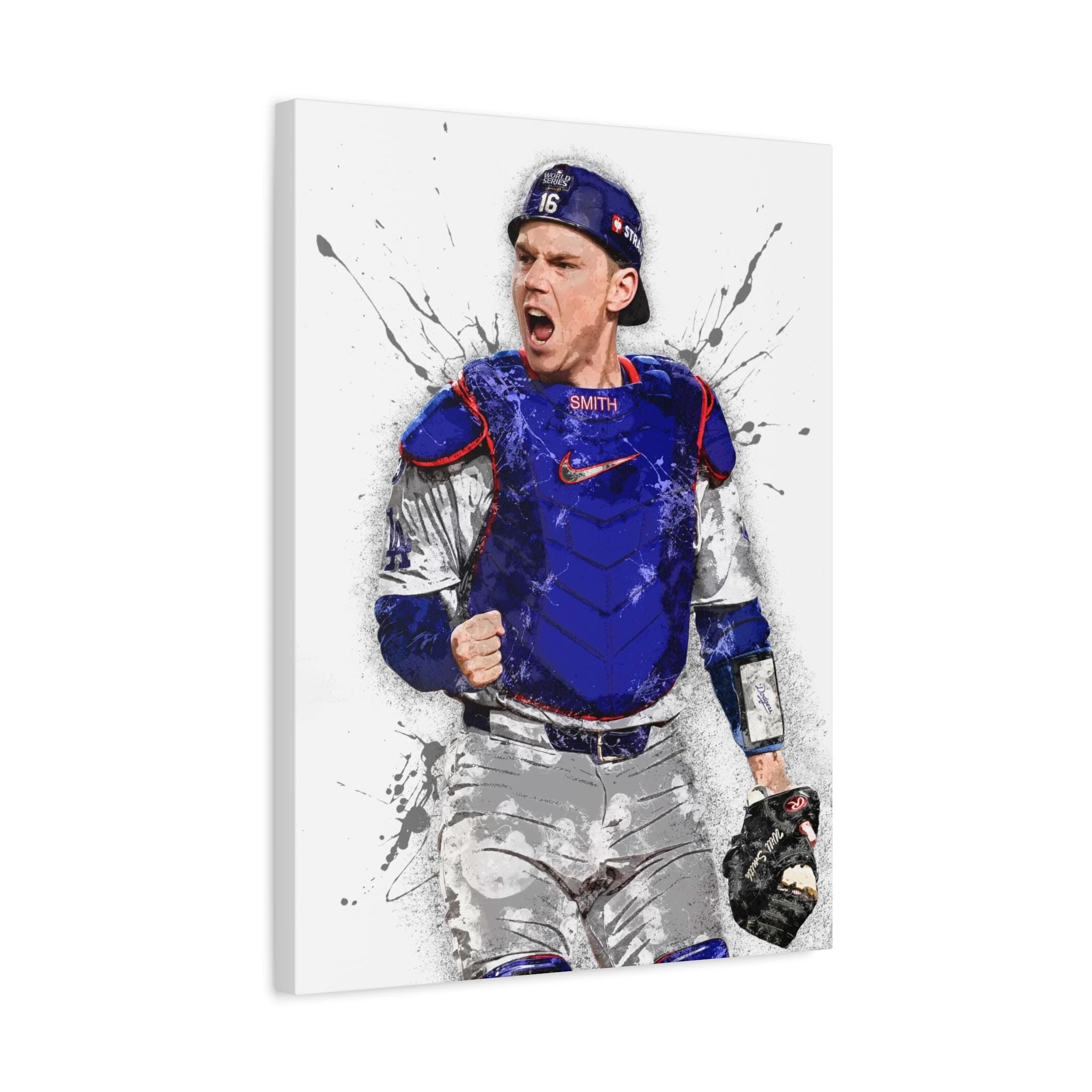Will Smith Poster, Los Angeles Dodgers, Gallery Canvas Wrap, Fine Art, Wall Decor for Man Cave, Kids room, Dorm Room