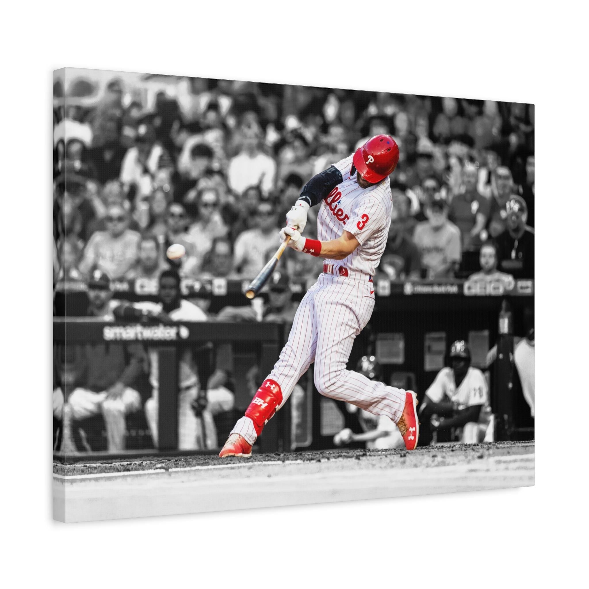 Bryce Harper Poster, Philadelphia Phillies, Gallery Canvas Wrap or Premium Poster Print, Man Cave, Office, Kids Room, Game Room