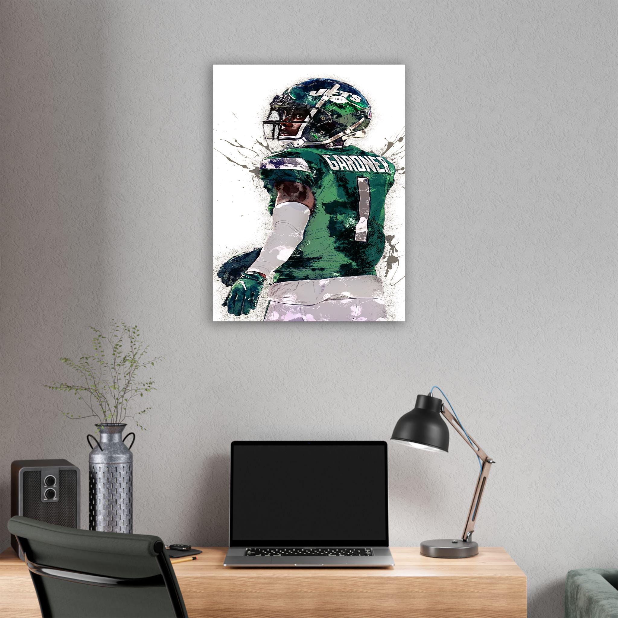 Sauce Gardner NY Jets Poster: Fine Art Canvas Wrap