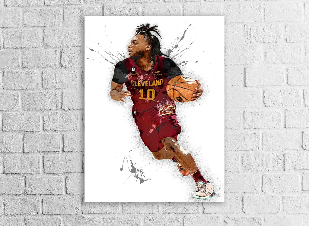 Darius Garland Poster, Cleveland Cavaliers, Gallery Canvas Wrap or Premium Poster, Fine Art Quality, Man Cave, Kids room, Dorm Room