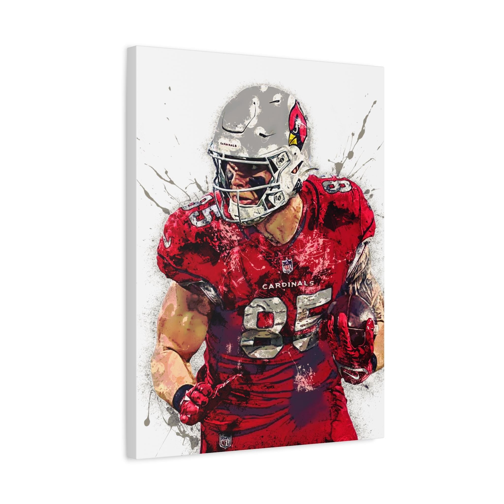 Trey McBride Poster, Arizona Cardinals, Gallery Canvas Wrap or Museum-Quality Poster, Fine Art, Wall Decor for Man Cave, Kids room