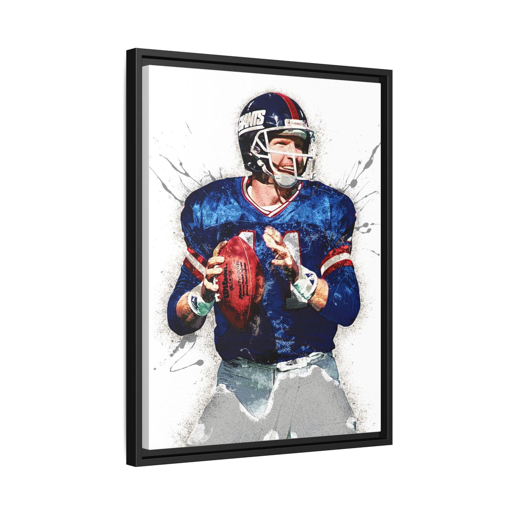 Phil Simms Poster, New York Giants, Gallery Canvas Wrap or Museum-Quality Poster, Fine Art, Wall Decor for Man Cave, Kids room