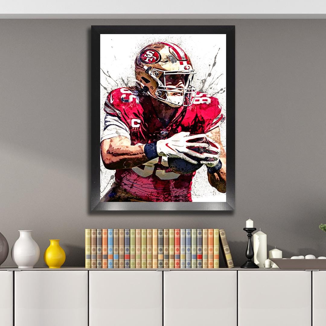 George Kittle Poster: San Francisco 49ers Fine Art - Man Cave Decor