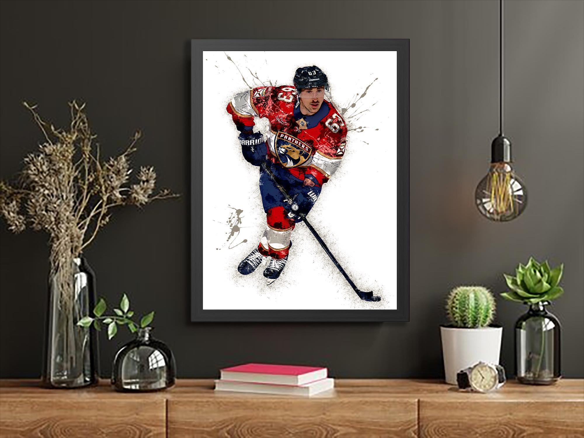 Brad Marchand, Florida Panthers, Gallery Canvas Wrap or Museum-Quality Poster, Wall Decor, Man Cave, Kids room, Office