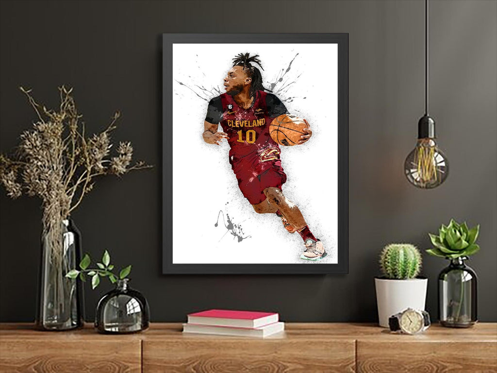 Darius Garland Poster, Cleveland Cavaliers, Gallery Canvas Wrap or Premium Poster, Fine Art Quality, Man Cave, Kids room, Dorm Room