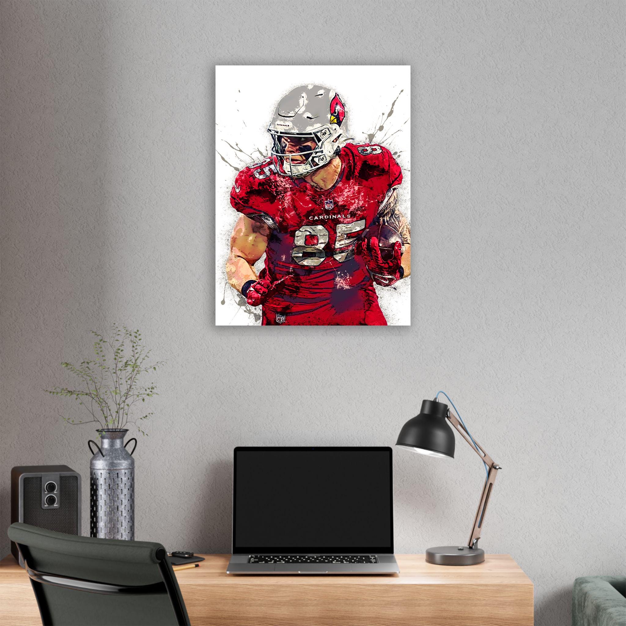 Trey McBride Poster, Arizona Cardinals, Gallery Canvas Wrap or Museum-Quality Poster, Fine Art, Wall Decor for Man Cave, Kids room
