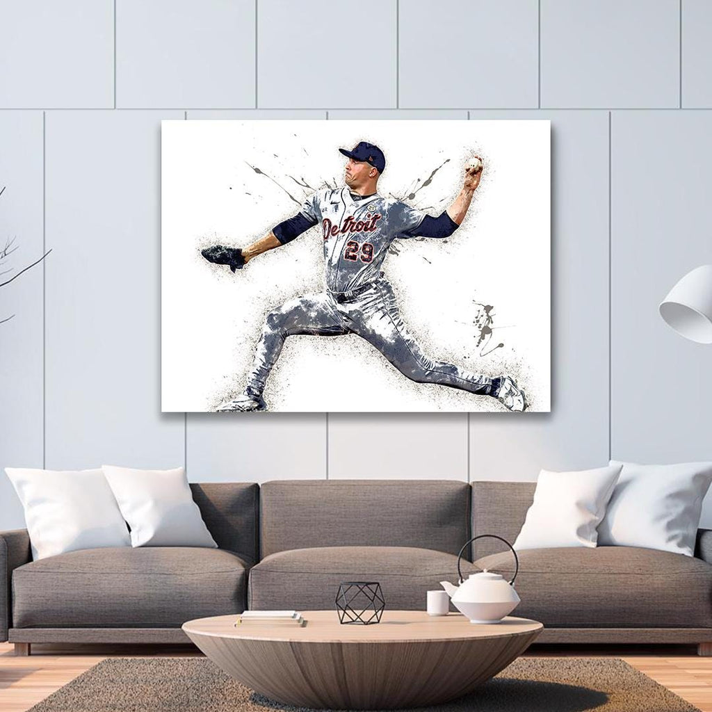 Tarik Skubal Poster, Detroit Tigers, Gallery Canvas Wrap, Fine Art, Wall Decor for Man Cave, Kids room, Dorm Room