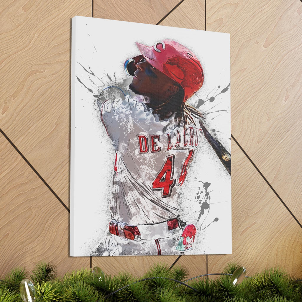 Elly De La Cruz Poster, Cincinnati Reds, Gallery Canvas Wrap or Museum-Quality Poster, Man Cave, Kids room, Office