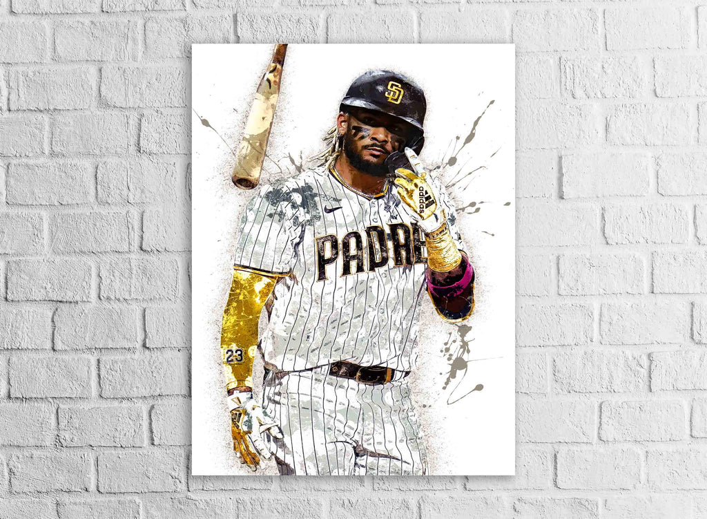 Fernando Tatís Jr, San Diego Padres, Canvas Wrap or Museum-Quality Poster, Fine Art, Wall Decor for Man Cave, Kids room, Dorm Room