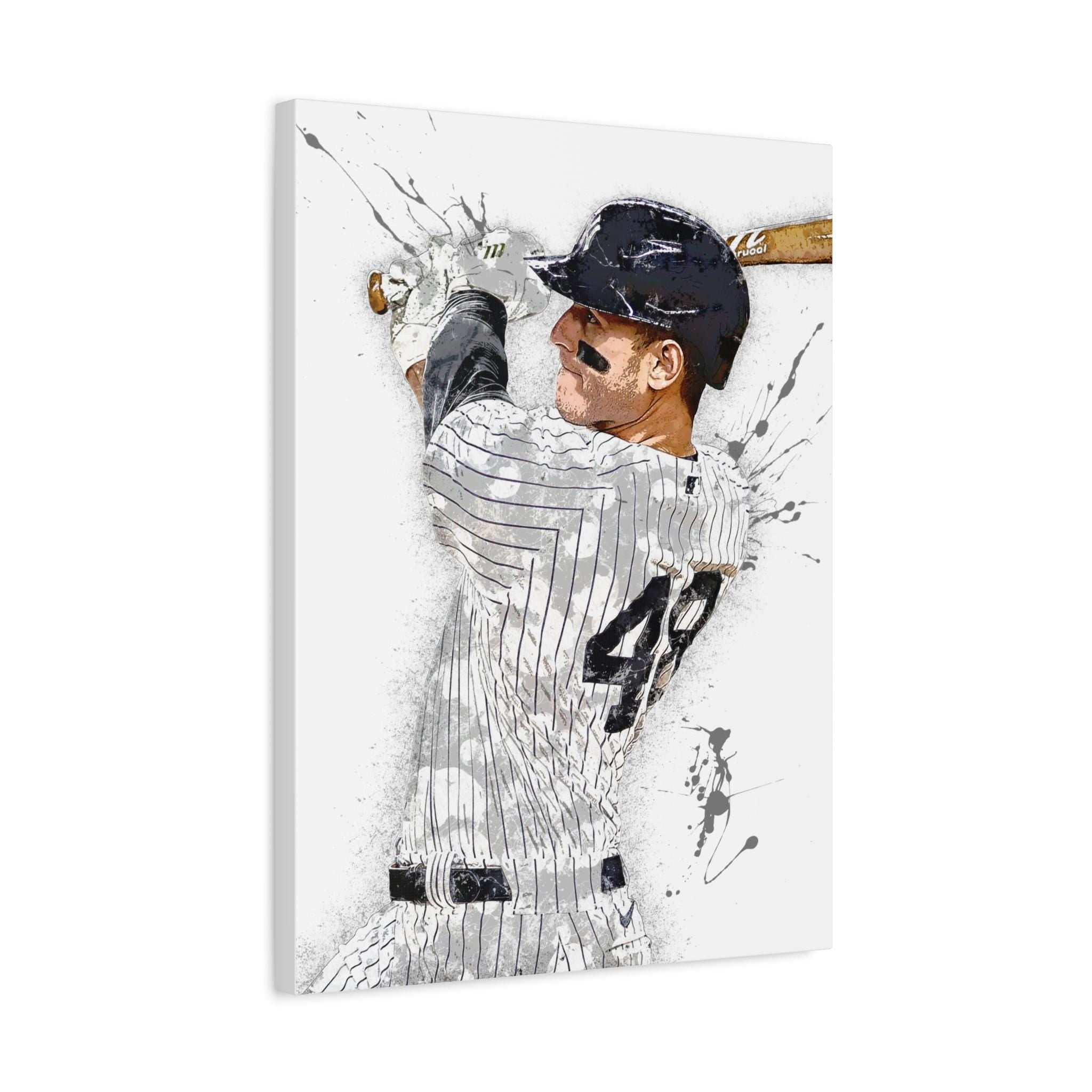 Anthony Rizzo Poster, NY Yankees, Gallery Canvas Wrap or Museum-Quality Poster Print, Fine Art, Wall Decor for Man Cave, Office or Dorm Room