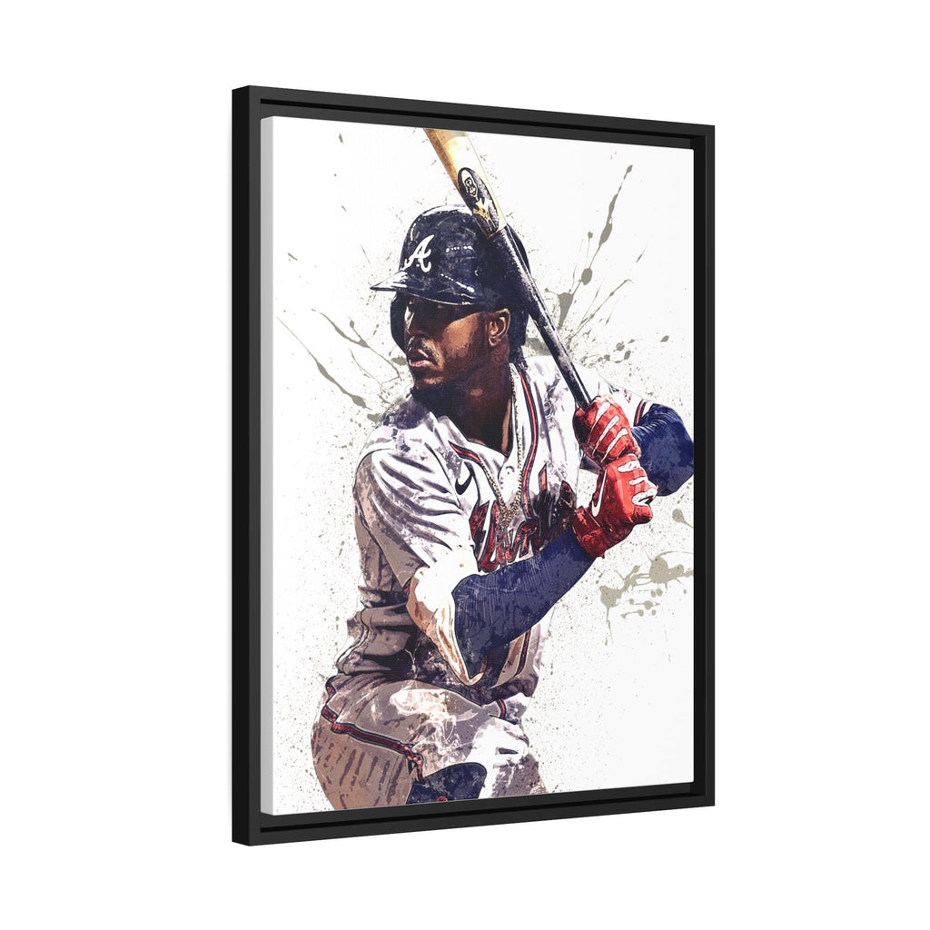 Ozzie Albies Poster, Atlanta Braves, Gallery Canvas Wrap, Fine Art, Wall Decor for Man Cave, Kids room, Dorm Room