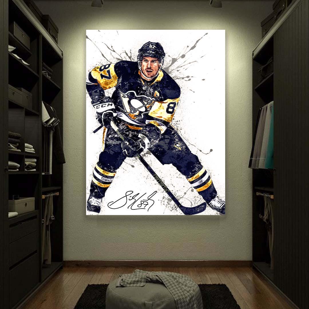 Sidney Crosby Poster, Canvas Print: Pittsburgh Penguins Wall Art