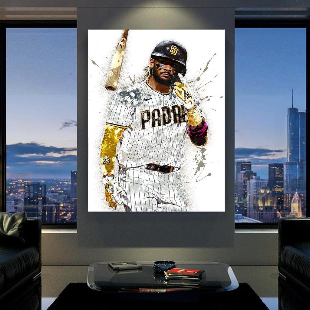 Fernando Tatís Jr, San Diego Padres, Canvas Wrap or Museum-Quality Poster, Fine Art, Wall Decor for Man Cave, Kids room, Dorm Room