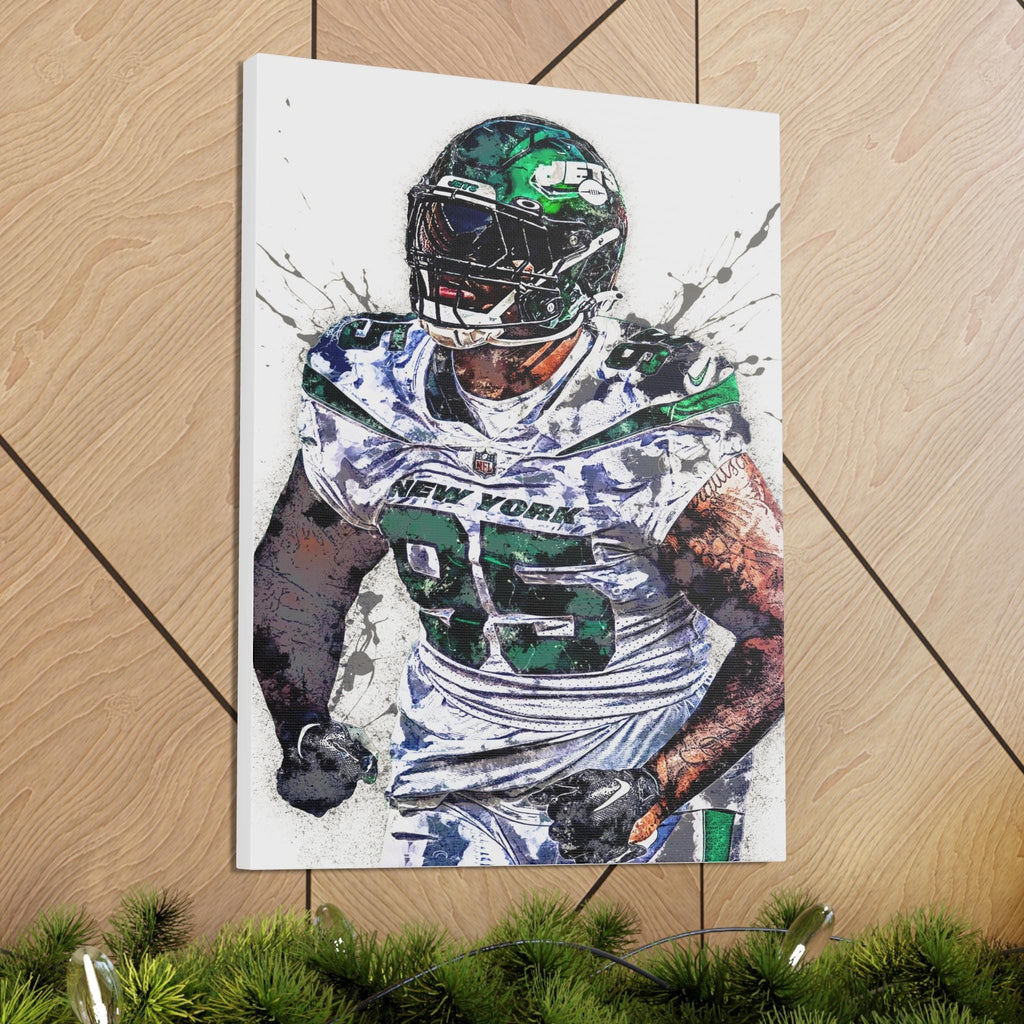 Quinnen Williams Poster, NY Jets, Gallery Canvas Wrap or Premium Poster, Fine Art, Man Cave, Kids room
