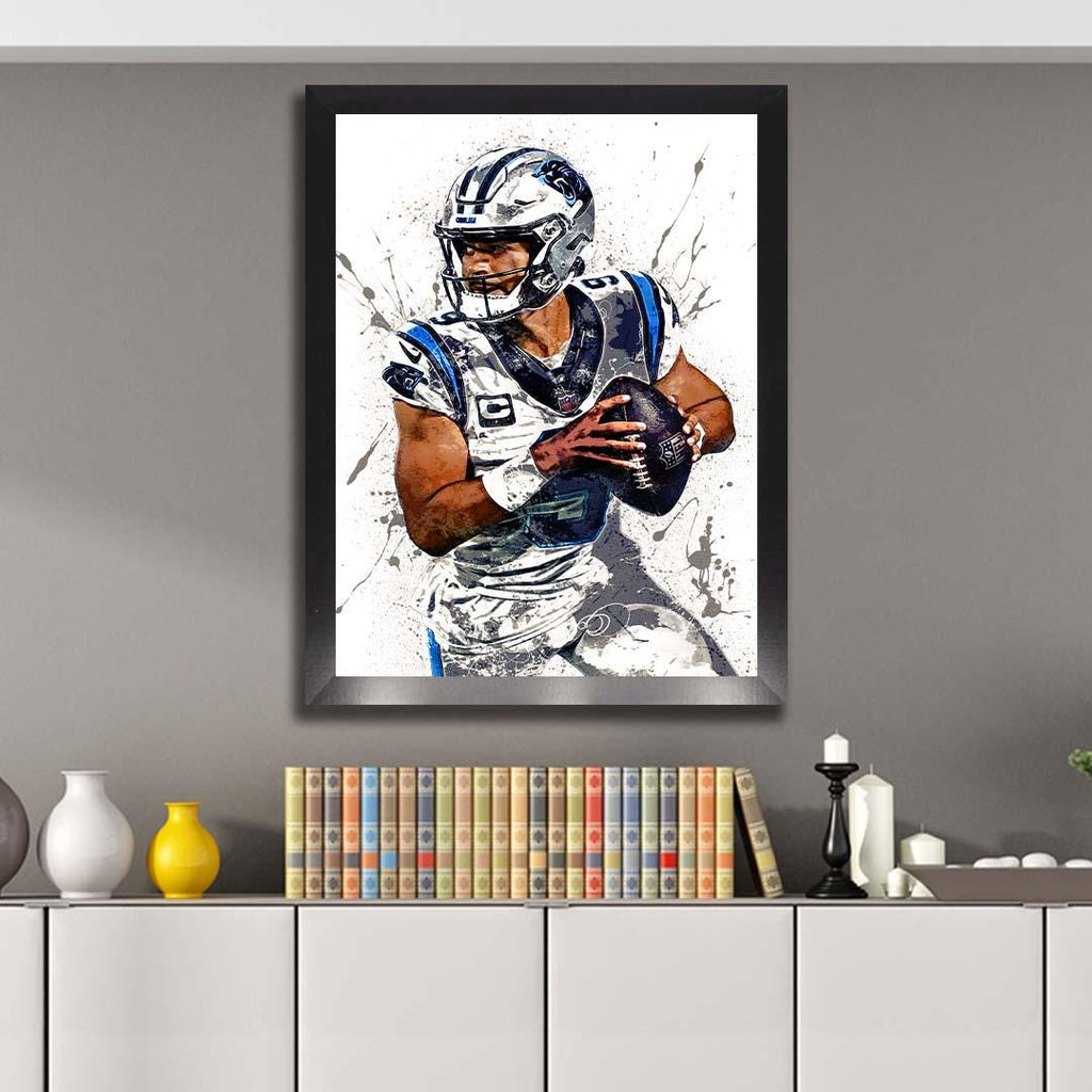 Bryce Young Poster, Carolina Panthers, Gallery Canvas Wrap, Museum-Quality Poster, Wall Art, Man Cave, Kids room, Office