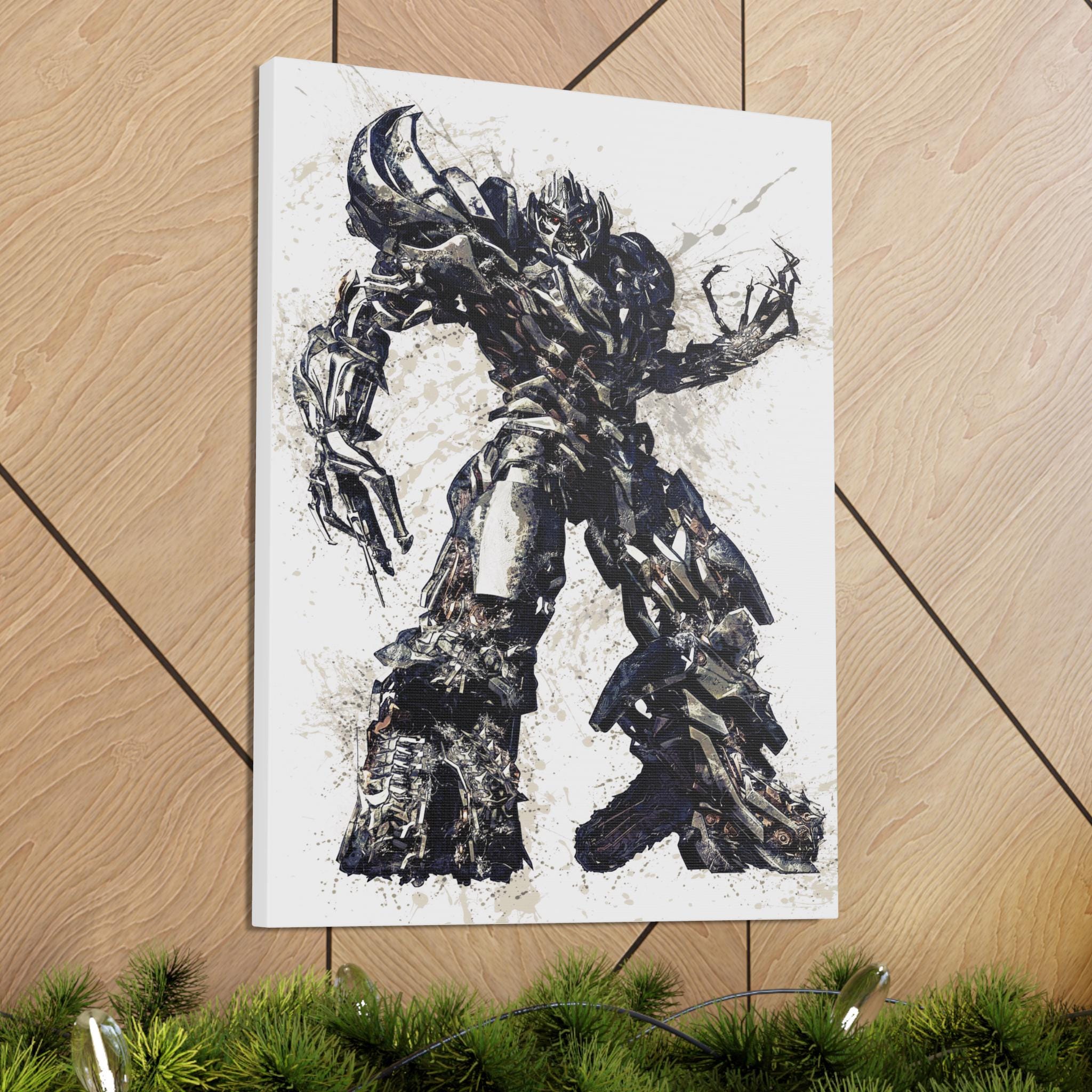 Megatron Poster, Transformers, Gallery Canvas Wrap or Museum-Quality Poster Print, Fine Art, Man Cave, Office or Kids Room