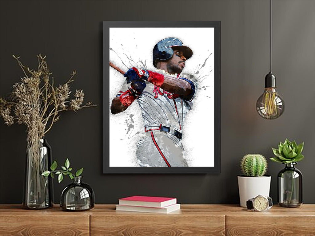 Fred McGriff Poster, Atlanta Braves, Gallery Canvas Wrap, Fine Art, Wall Decor for Man Cave, Kids room, Dorm Room