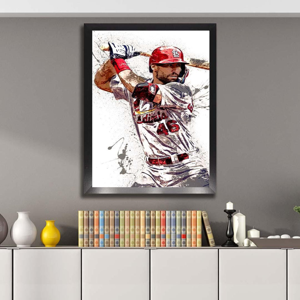 Paul Goldschmidt Poster, St. Louis Cardinals, Gallery Canvas Wrap or Museum-Quality Poster, Man Cave, Kids room, Dorm Room, Kids Room