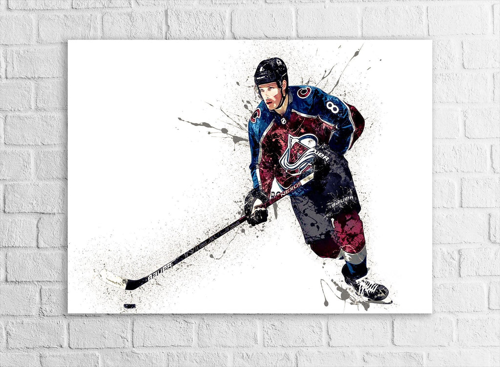 Cale Makar - Colorado Avalanche Poster, Gallery Canvas Wrap: Sports Art for Man Cave
