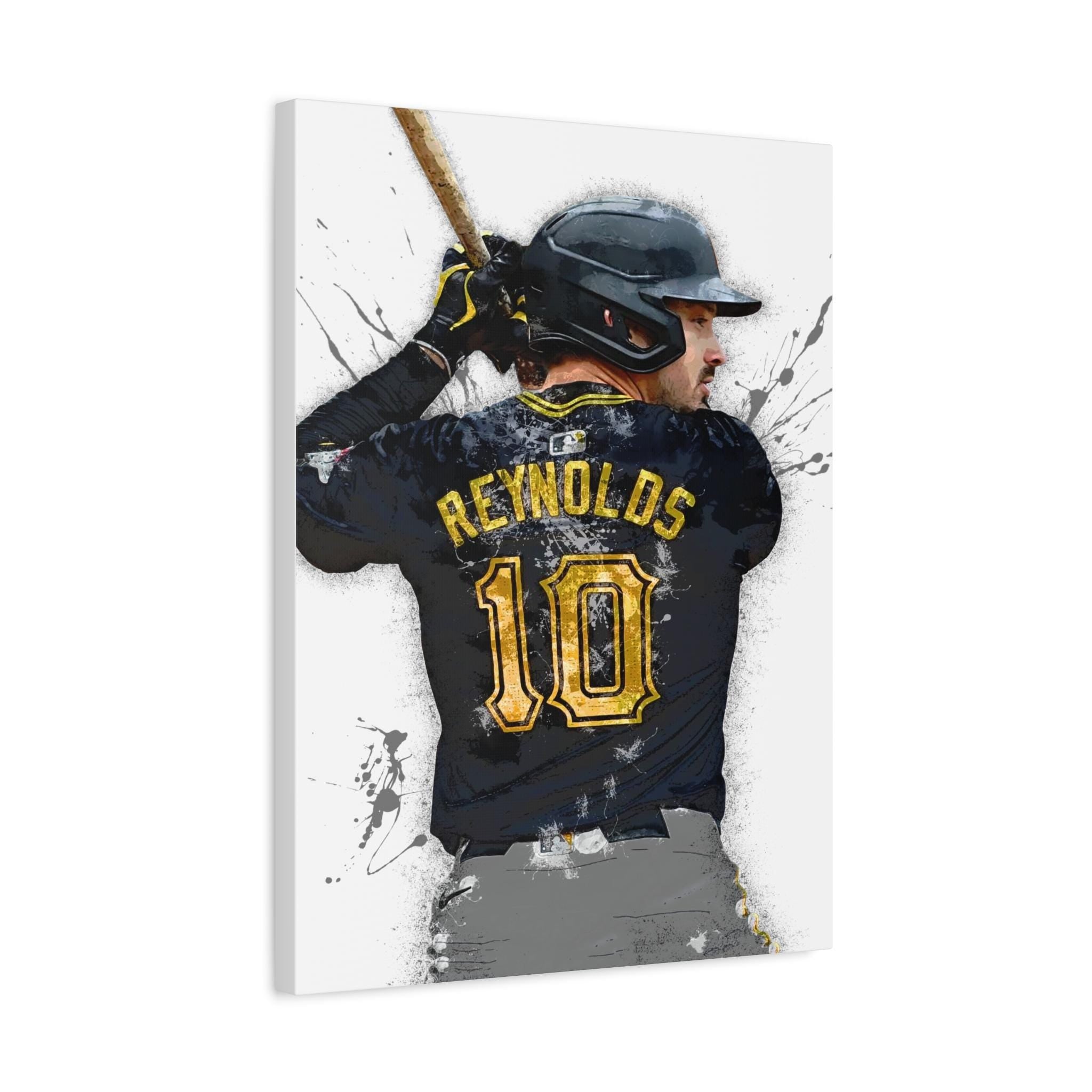 Bryan Reynolds Poster, Pittsburgh Pirates, Gallery Canvas Wrap or Museum-Quality Poster Print, Man Cave, Office, Dorm Room or Kids Room