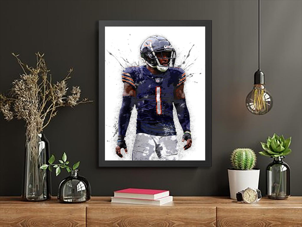 Jaylon Johnson Chicago Bears Poster: Man Cave Wall Art