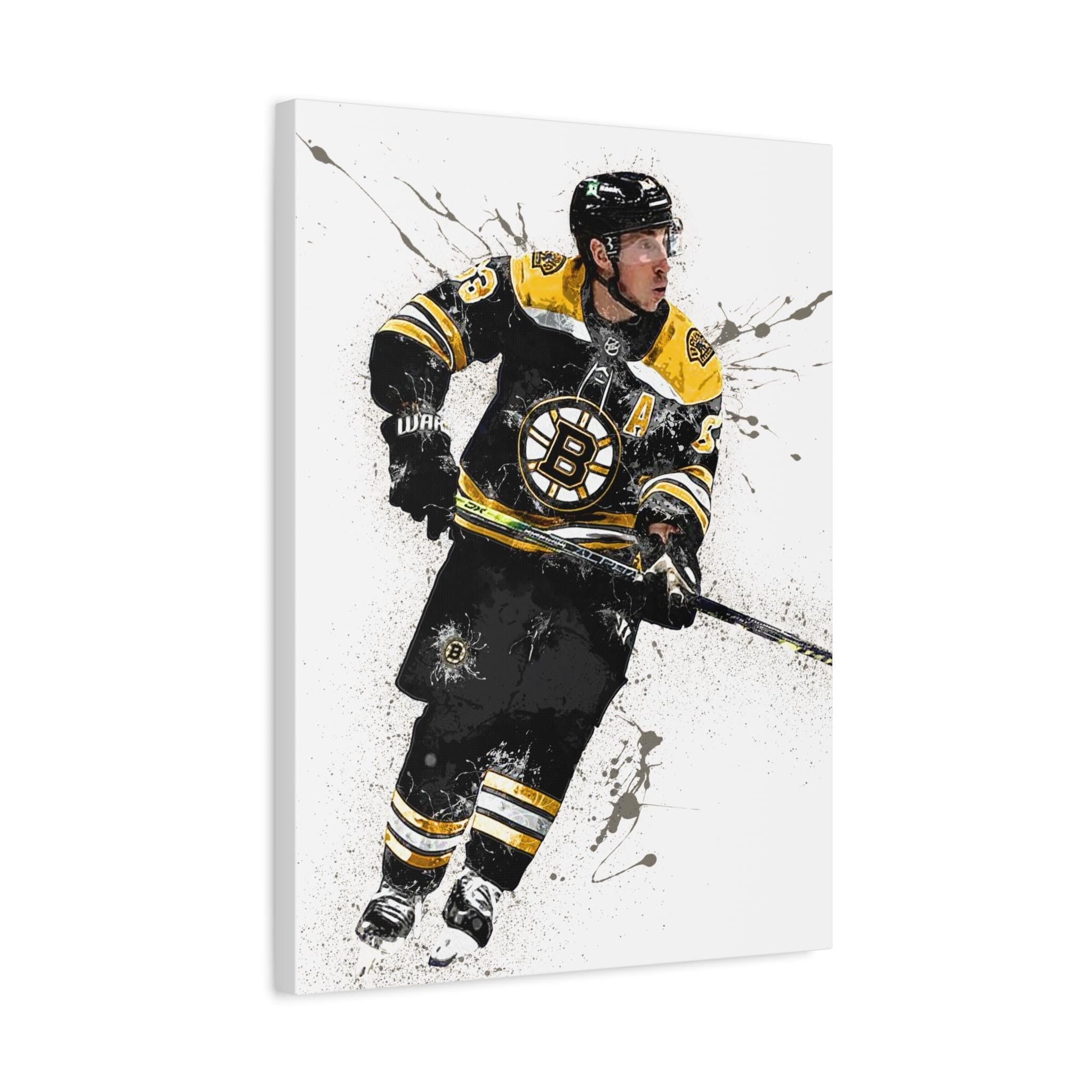 Brad Marchand Poster, Boston Bruins, Gallery Canvas Wrap or Museum-Quality Poster, Man Cave, Kids room, Office