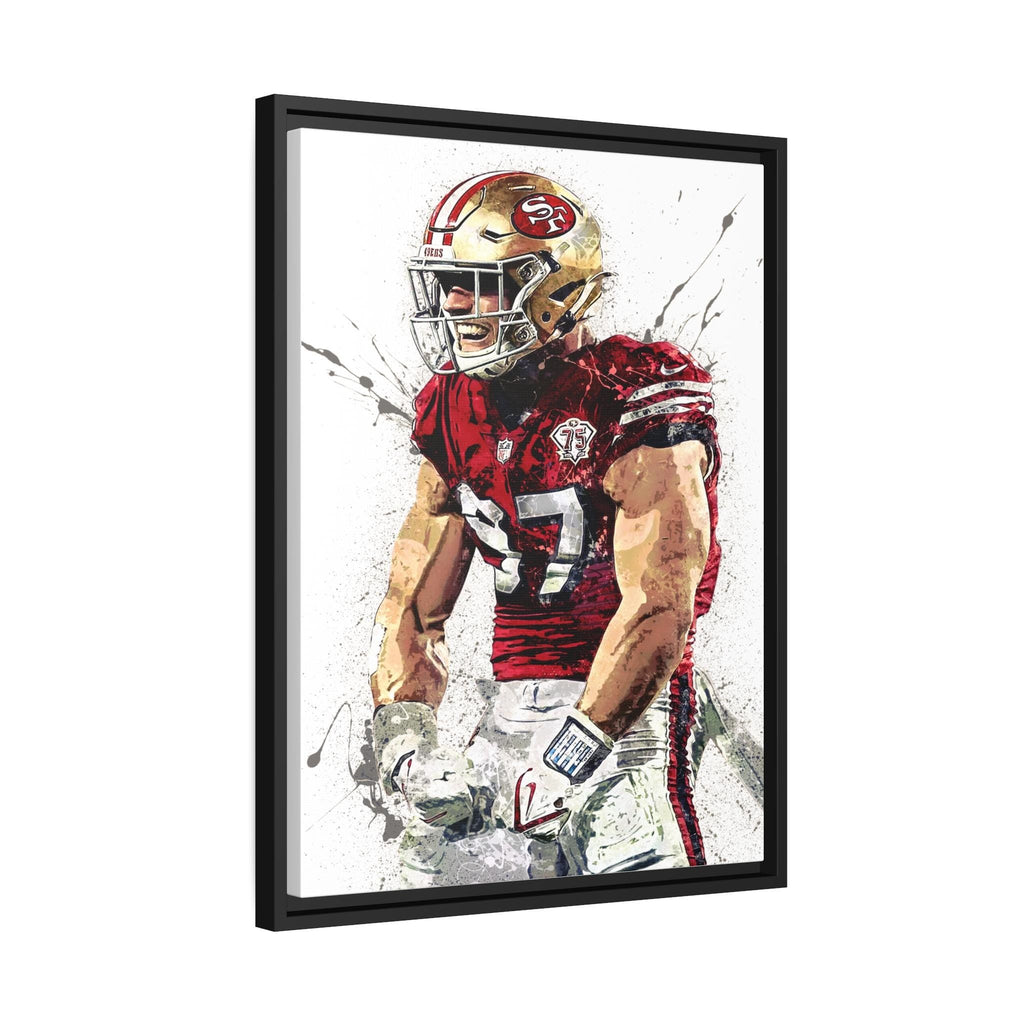Nick Bosa Poster, San Francisco 49ers, Gallery Canvas Wrap or Premium Poster, Fine Art, Man Cave, Kids room