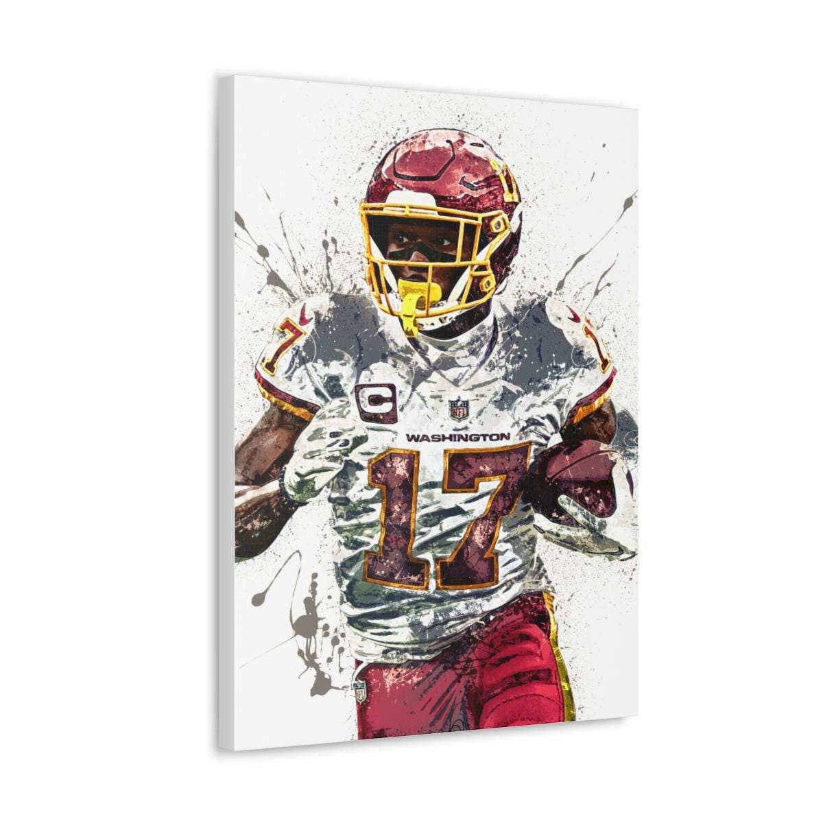 Terry McLaurin Poster, Washington Commanders, Gallery Canvas Wrap or Premium Poster, Fine Art, Man Cave, Kids room, Office
