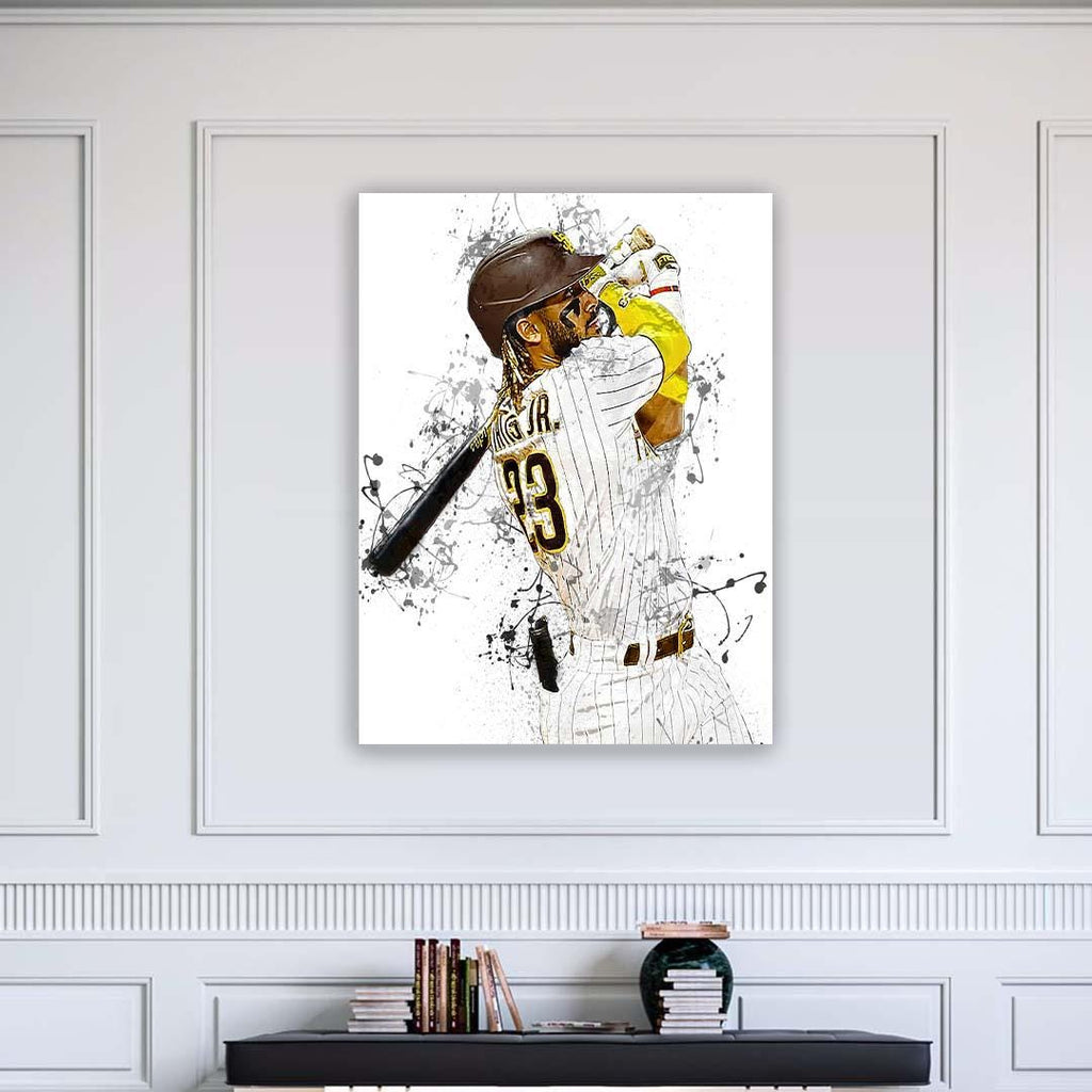 Fernando Tatís Jr Poster, San Diego Padres, Gallery Canvas Wrap, Fine Art, Wall Decor for Man Cave, Kids room, Dorm Room