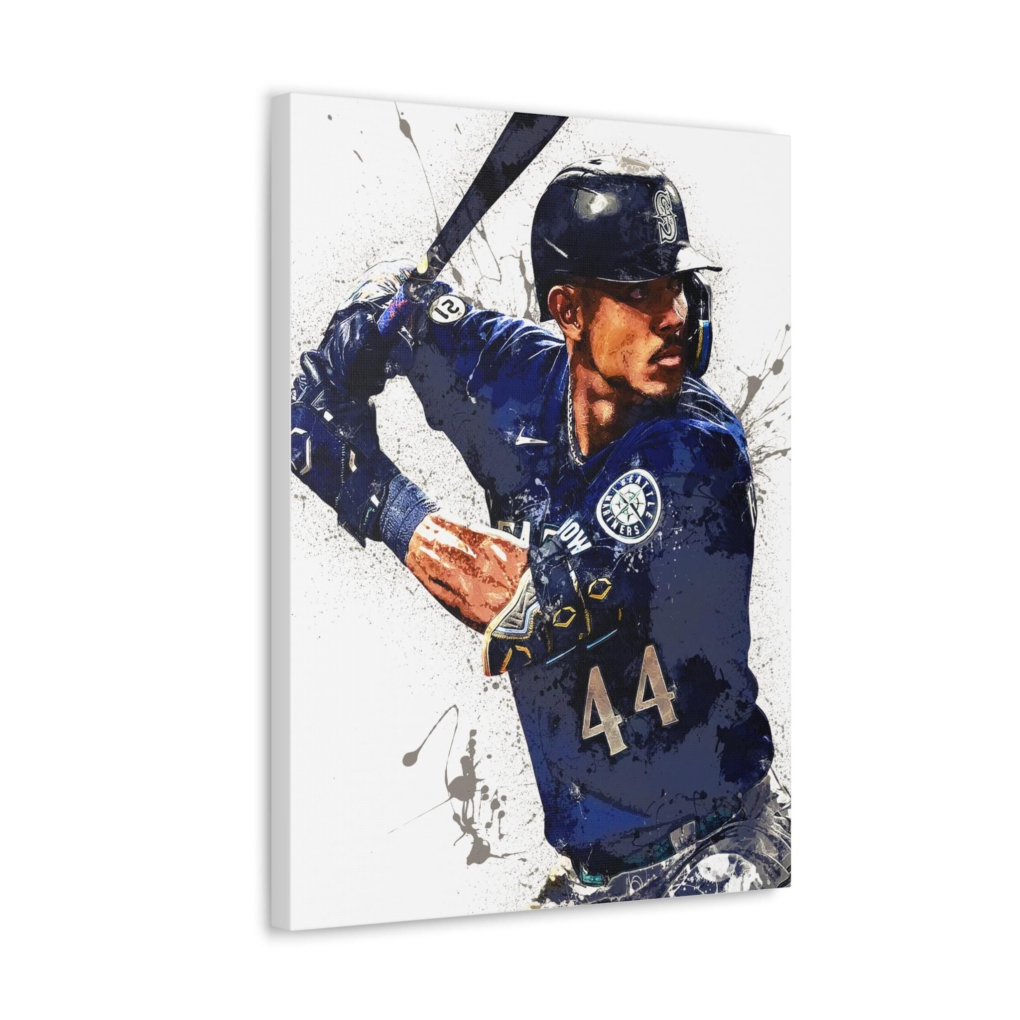 Julio Rodríguez Poster, Seattle Mariners, Gallery Canvas Wrap or Premium Poster Print, Man Cave, Kids room, Office, Dorm Room