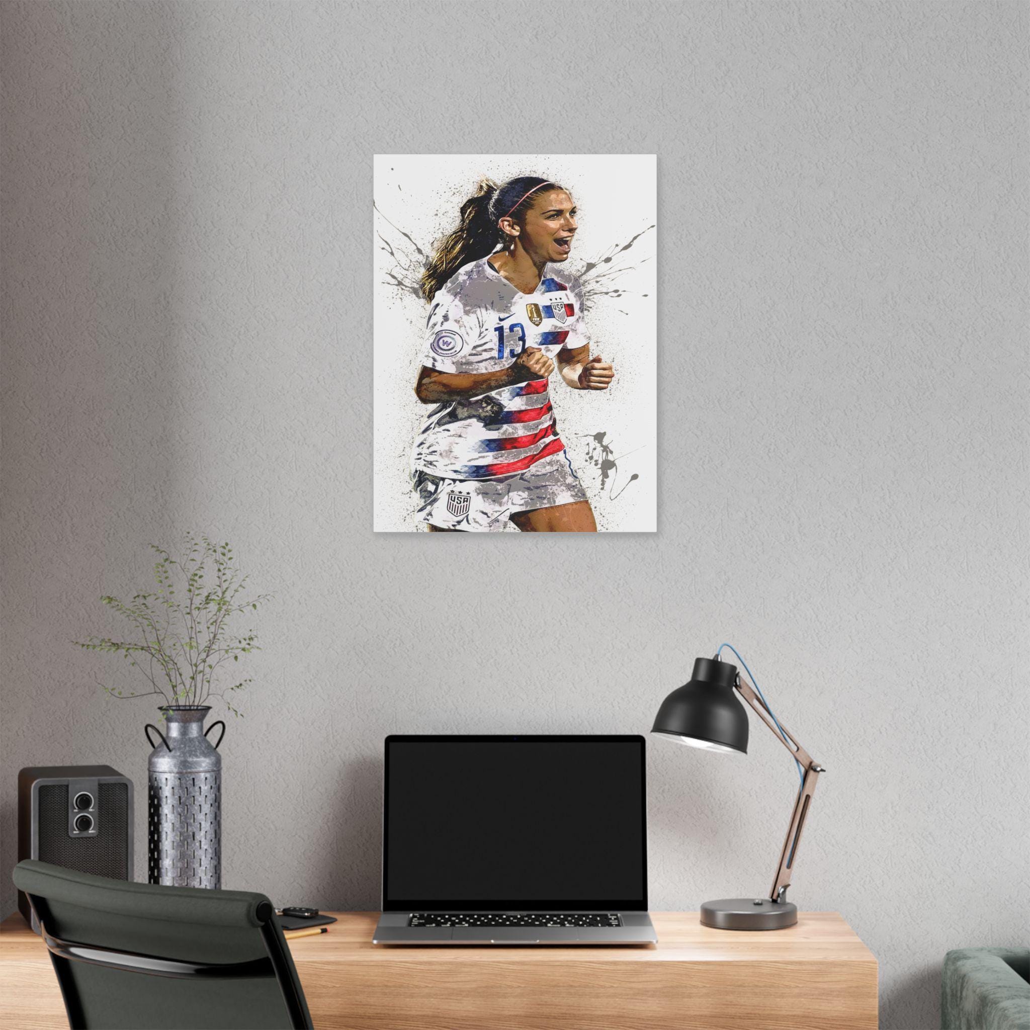 Alex Morgan Poster, Gallery Canvas Wrap or Museum-Quality Poster, Fine Art, Wall Decor for Man Cave, Kids room, Dorm Room